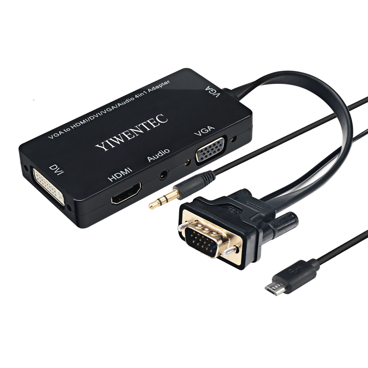 sol visdom hybrid YIWENTEC VGA Male to VGA HDMI DVI Female 3IN1 Adapter Converter for Desktop  Laptop VGA Graphics Card with Micro USB Power Cable and Audio 3.5mm Jack  Connect simultaneously E0409-HDMI To HDMI VGA