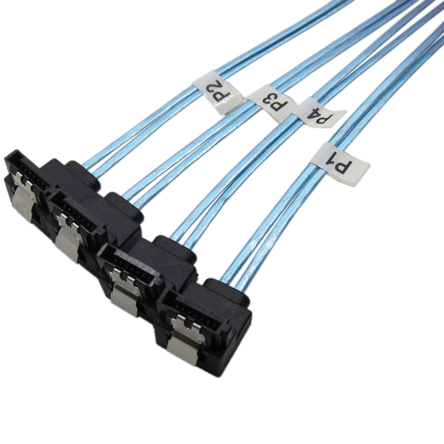 Cablecc 1m SFF-8087 Mini SAS 4i 36 Pin to 36Pin Right 90DEGREE Angled Cable 