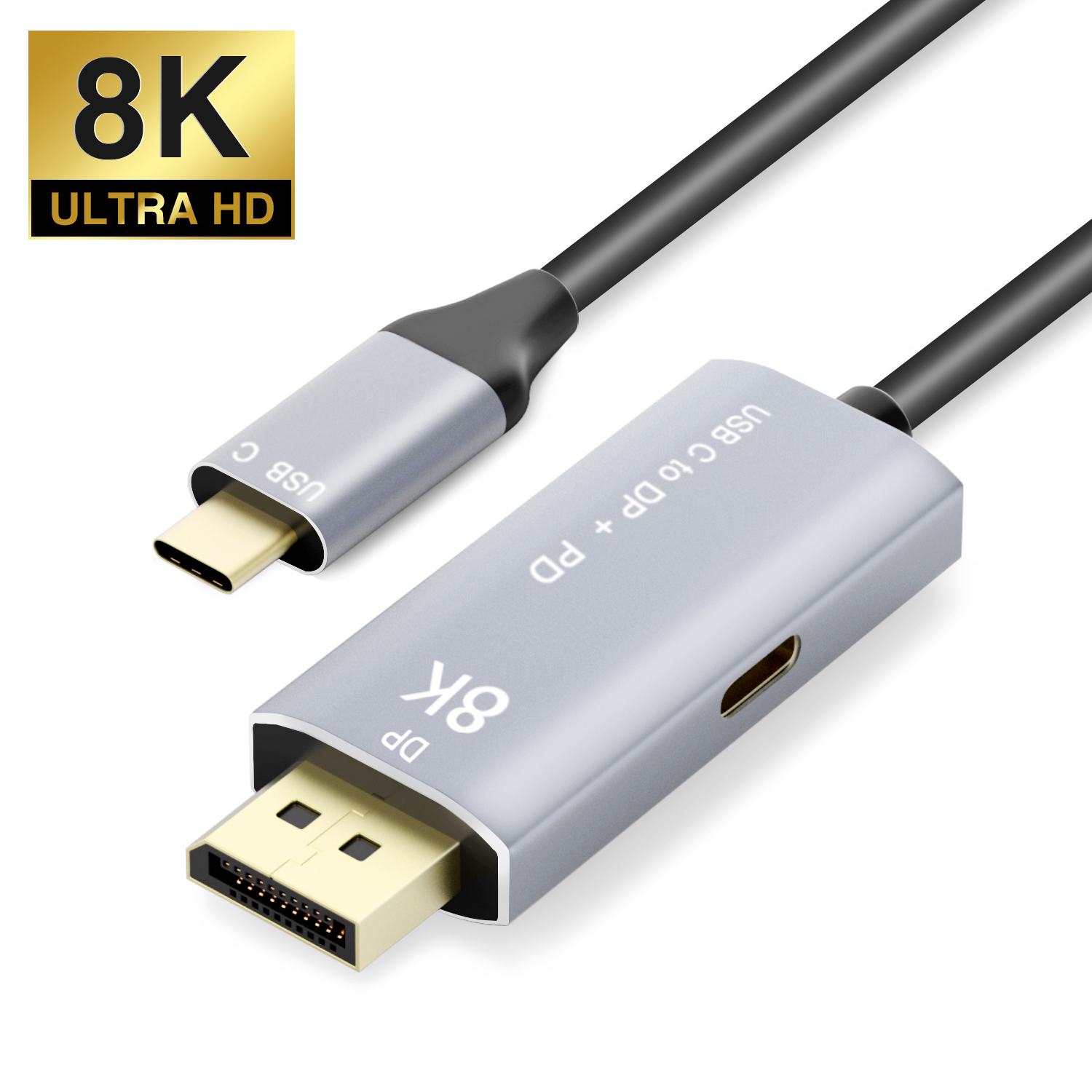 thumbnail image 2 of Valve Index THANDBLE DisplayPort Cable 2.1, DP 2.1 Cable 10FT [16K@60Hz, 8K@ 120Hz, 4K@240Hz] Support 80Gbps HDR, HDCP DSC 1.2a, Compatible DP1.4/1.2 FreeSync G-Sync For PC/TV/Monitor Display Port 2.1 2 of 12