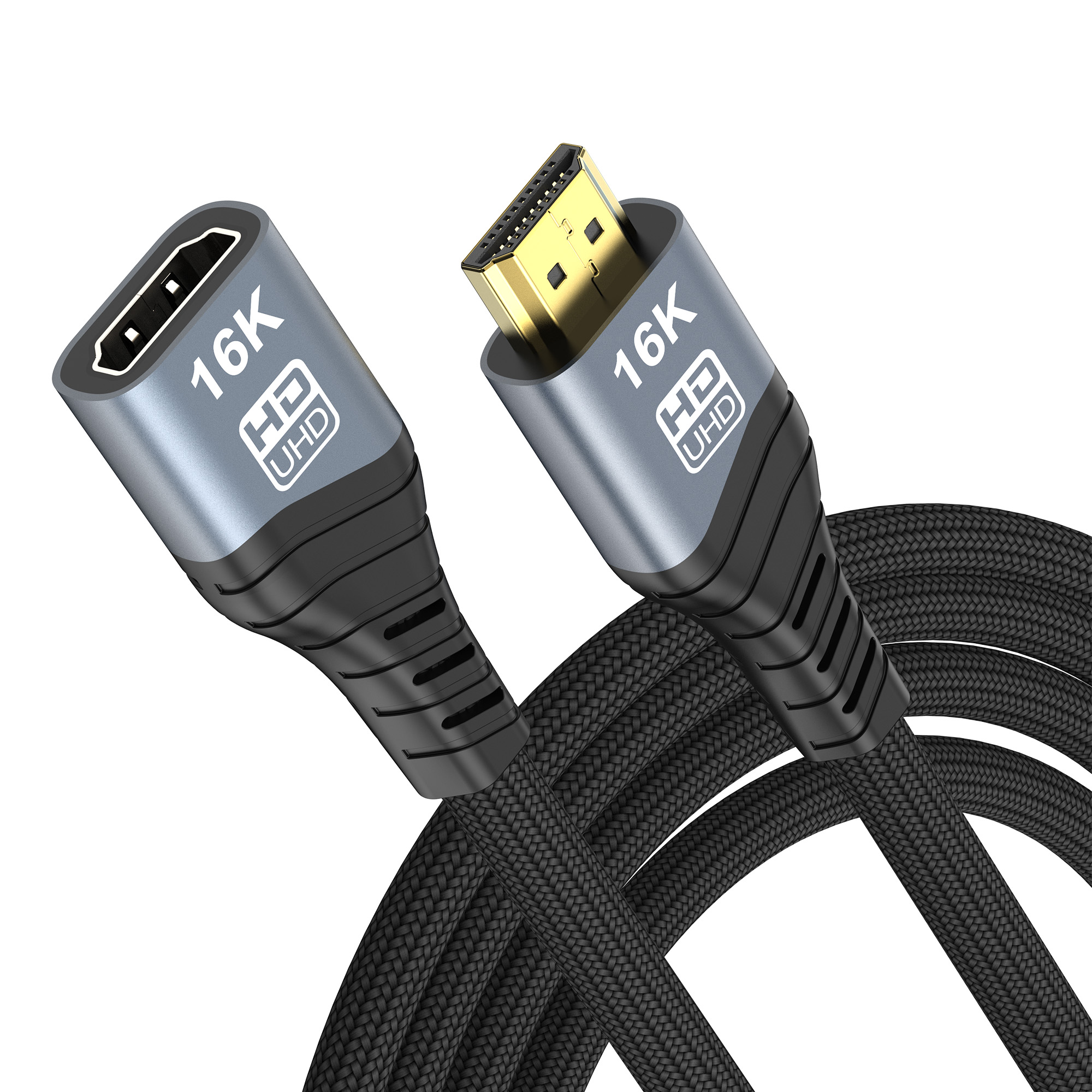 YIWENTEC 16K 10K 8K HDMI 2.2 Extension Cable, HDMI Male to Female Cable, 16K @ 60Hz 10K 120Hz 4K 240Hz, Ultra High Speed 96Gbps Compatible with TV Blu-Ray Laptop PS5 Xbox  F0207