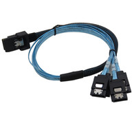 YIWENTEC sas sata cable Internal SFF8087 Mini SAS 36pin Male W/Latch To SATA 7Pin Female (X4) Forward Breakout Cable 0.7M G0503