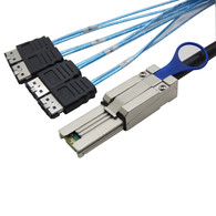 YIWENTEC SFF-8088 to eSATA 7Pin Mini-SAS 26P to 4 ESATA External Hard Disk Driver Cable 2M H0301