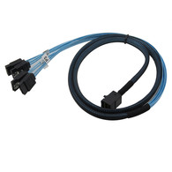 YIWENTEC Internal HD Mini SAS (SFF-8643 Host) to 4X SATA (Target) Hard Drive Cable (100CM) H0107