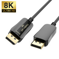 YIWENTEC Fiber 8K 4K DisplayPort Cable DP 1.4 8K@60Hz 4K@144Hz High Speed 32.4Gbps Optical Fiber Slim and Flexible DP to DP Cable T0107