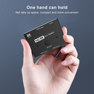 YIWENTE HDMI Ultra HD 8K High Speed 48Gbps Directional Switch Only 2in 1out 8K@60Hz 4K@120Hz Splitter Converter  D0206-HDMI