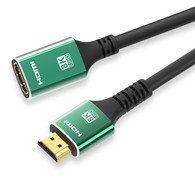 YIWENTEC HDMI Cable 8K Male to Female Ultra HD 8K 4K Copper Cord 8K@60Hz 4K@120Hz High Speed 48Gbps 1M Compatible with Laptops HDTVs Projectors E0302