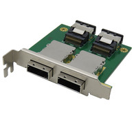 YIWENTEC Mini SAS for Internal SFF-8087 sas 36P to 2 Port External HD sas26P SFF-8088 Front Panel PCI SAS Card Adapter H0305