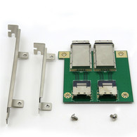YIWENTEC Mini SAS for Internal SFF-8087 sas 36P to 2 Port External HD sas26P SFF-8088 Front Panel PCI SAS Card Adapter H0305