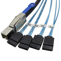 YIWENTEC External Mini SAS HD SFF-8644 to 4 Port SATA Cable  H0402   H0406-