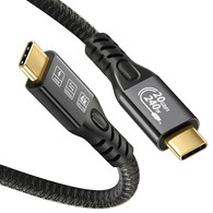 YIWNETEC USB C Cable to USB C 3.2 male male Gen2 × 2 Type C Charging Cable, 20 Gbps Data Transfer, 240 W 48 V/5 A Fast Charging Cable, 4K @ 60Hz Video Transfer F0306 straight