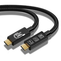 YIWENTEC 80Gbps Thunderbolt 5 Compatible Cable with up to 120Gbps Bandwidth Amplification and 240W Charging Power Compatible with Thunderbolt 4, USB 4 and USB-C W0302