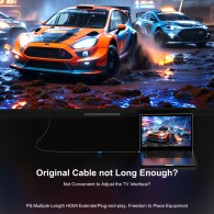 YIWENTEC 16K 10K 8K HDMI 2.2 Extension Cable, HDMI Male to Female Cable, 16K @ 60Hz 10K 120Hz 4K 240Hz, Ultra High Speed 96Gbps Compatible with TV Blu-Ray Laptop PS5 Xbox  F0207