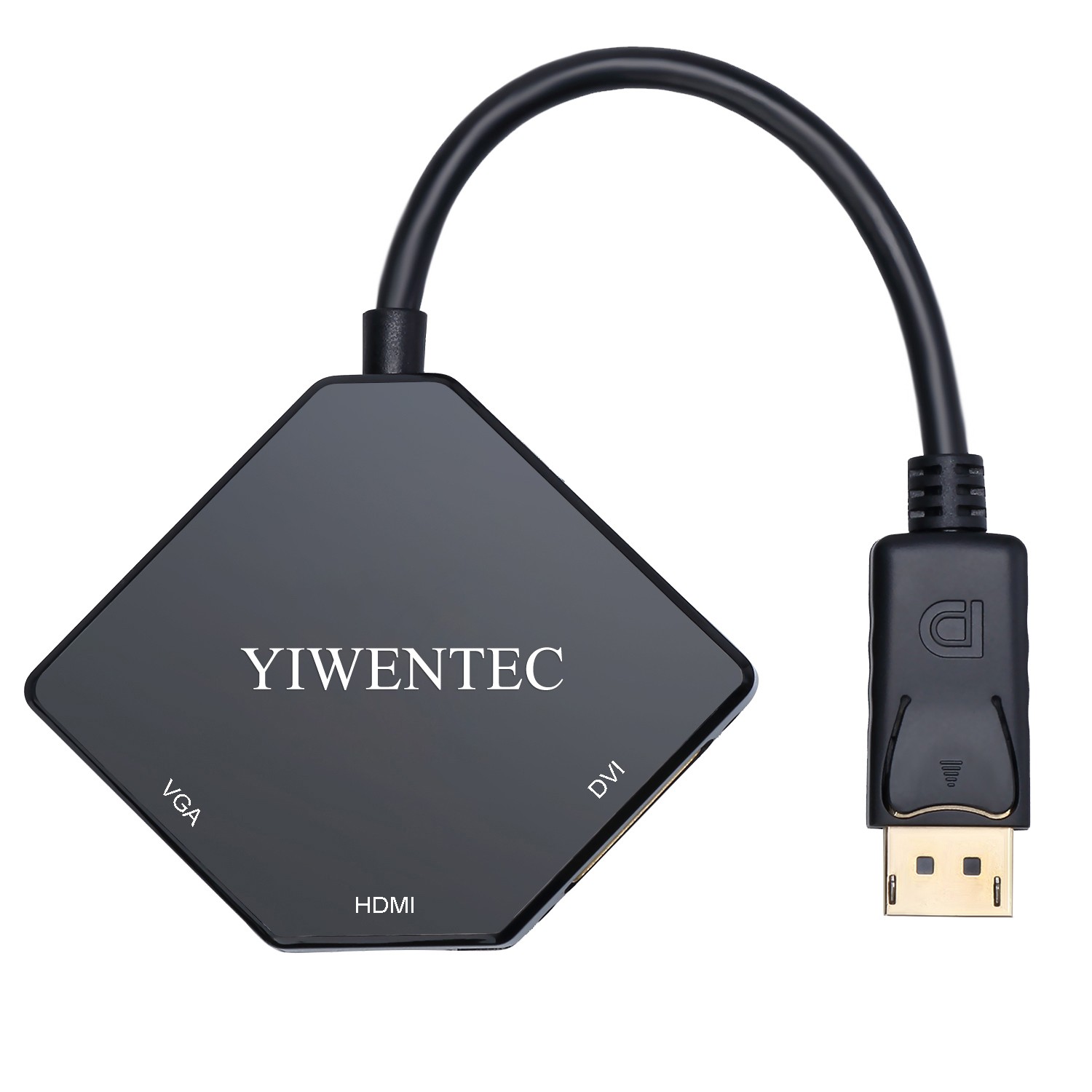 YIWENTEC displayport hub display Port to hdmi VGA DVI Adapter Cable Male to  Female multi-port Converter for pc Monitor Projector hdtv B0209-Multiport  Displayport to HDMI DVI VGA-YIWENTEC